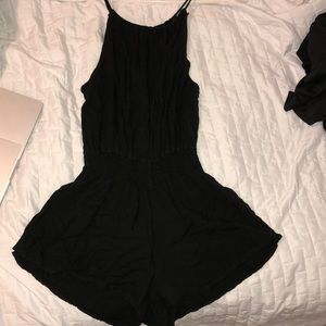 brandy melville black romper